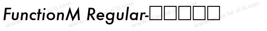 FunctionM Regular字体转换